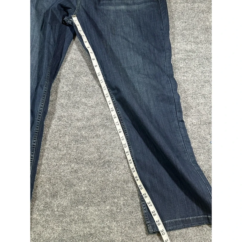 Mugsy Jeans Mens 44x30 Blue Fultons Straight Leg Dark Wash Stretch Denim